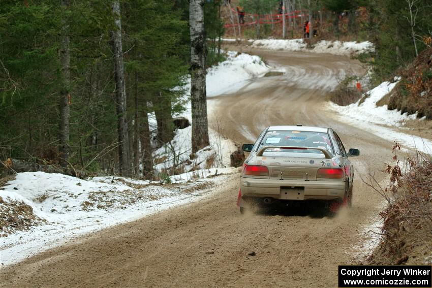 Madelyn Tabor / Sophia McKee Subaru Impreza 2.5RS on SS7, Hunters-McCormick Lake I.