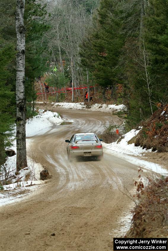 Madelyn Tabor / Sophia McKee Subaru Impreza 2.5RS on SS7, Hunters-McCormick Lake I.