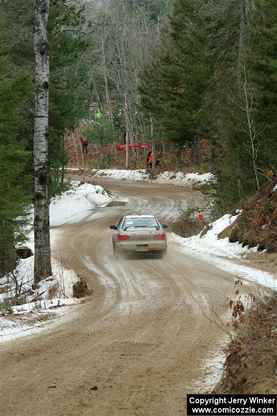 Madelyn Tabor / Sophia McKee Subaru Impreza 2.5RS on SS7, Hunters-McCormick Lake I.