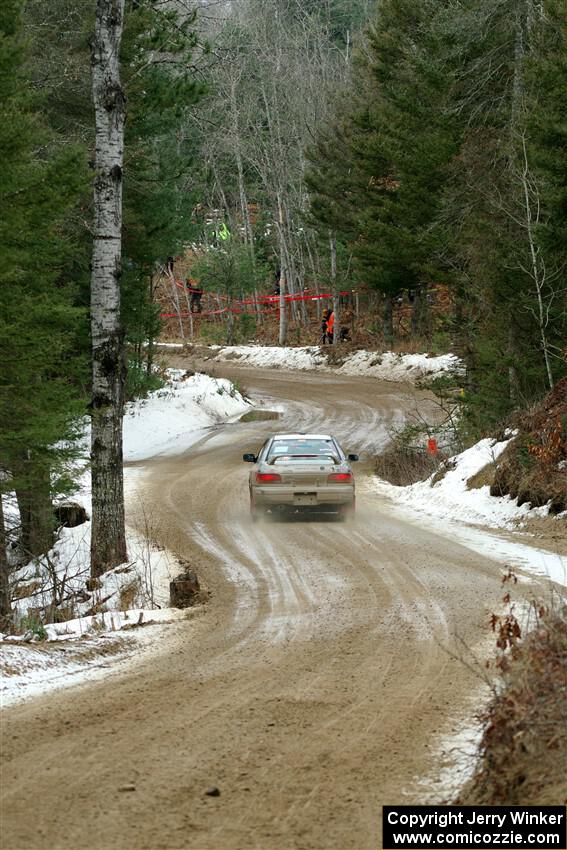 Madelyn Tabor / Sophia McKee Subaru Impreza 2.5RS on SS7, Hunters-McCormick Lake I.