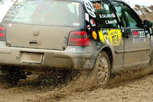 Chase Blakely / Mike Callaway VW GTI on SS7, Hunters-McCormick Lake I.