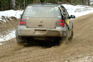 Chase Blakely / Mike Callaway VW GTI on SS7, Hunters-McCormick Lake I.