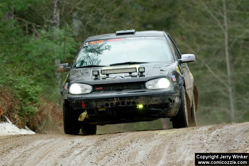 Chase Blakely / Mike Callaway VW GTI on SS7, Hunters-McCormick Lake I.