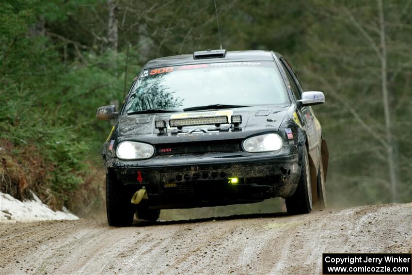 Chase Blakely / Mike Callaway VW GTI on SS7, Hunters-McCormick Lake I.