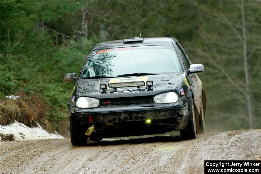 Chase Blakely / Mike Callaway VW GTI on SS7, Hunters-McCormick Lake I.