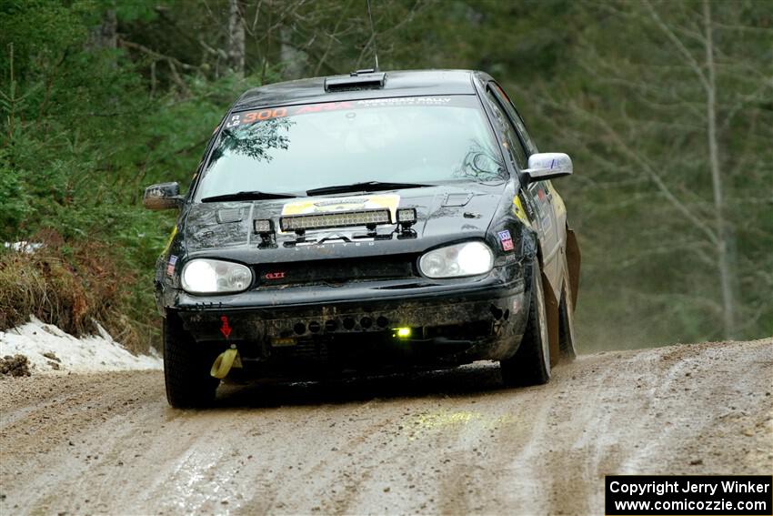 Chase Blakely / Mike Callaway VW GTI on SS7, Hunters-McCormick Lake I.