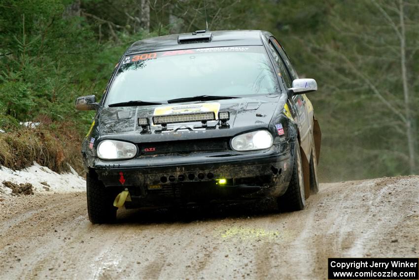 Chase Blakely / Mike Callaway VW GTI on SS7, Hunters-McCormick Lake I.