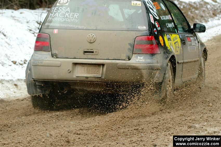 Chase Blakely / Mike Callaway VW GTI on SS7, Hunters-McCormick Lake I.