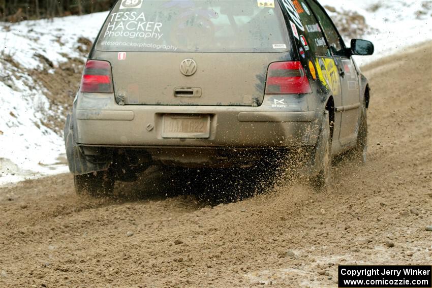 Chase Blakely / Mike Callaway VW GTI on SS7, Hunters-McCormick Lake I.