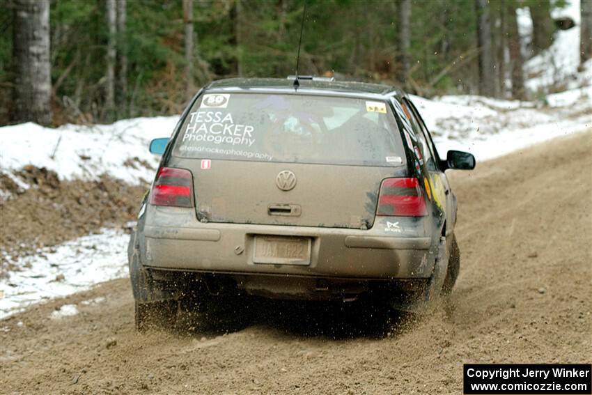 Chase Blakely / Mike Callaway VW GTI on SS7, Hunters-McCormick Lake I.