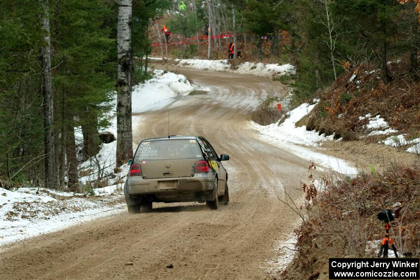 Chase Blakely / Mike Callaway VW GTI on SS7, Hunters-McCormick Lake I.