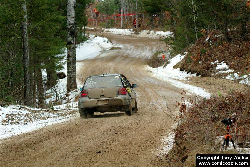 Chase Blakely / Mike Callaway VW GTI on SS7, Hunters-McCormick Lake I.