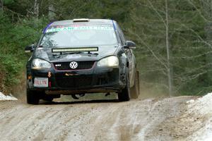 Scott James / Michelle Donovan VW GTI on SS7, Hunters-McCormick Lake I.