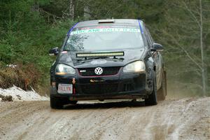 Scott James / Michelle Donovan VW GTI on SS7, Hunters-McCormick Lake I.