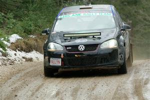 Scott James / Michelle Donovan VW GTI on SS7, Hunters-McCormick Lake I.