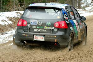 Scott James / Michelle Donovan VW GTI on SS7, Hunters-McCormick Lake I.