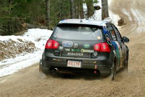 Scott James / Michelle Donovan VW GTI on SS7, Hunters-McCormick Lake I.