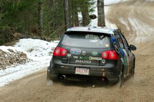 Scott James / Michelle Donovan VW GTI on SS7, Hunters-McCormick Lake I.