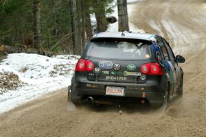 Scott James / Michelle Donovan VW GTI on SS7, Hunters-McCormick Lake I.