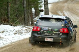 Scott James / Michelle Donovan VW GTI on SS7, Hunters-McCormick Lake I.