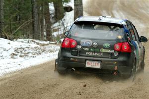 Scott James / Michelle Donovan VW GTI on SS7, Hunters-McCormick Lake I.