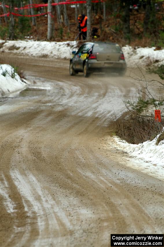 Chase Blakely / Mike Callaway VW GTI on SS7, Hunters-McCormick Lake I.