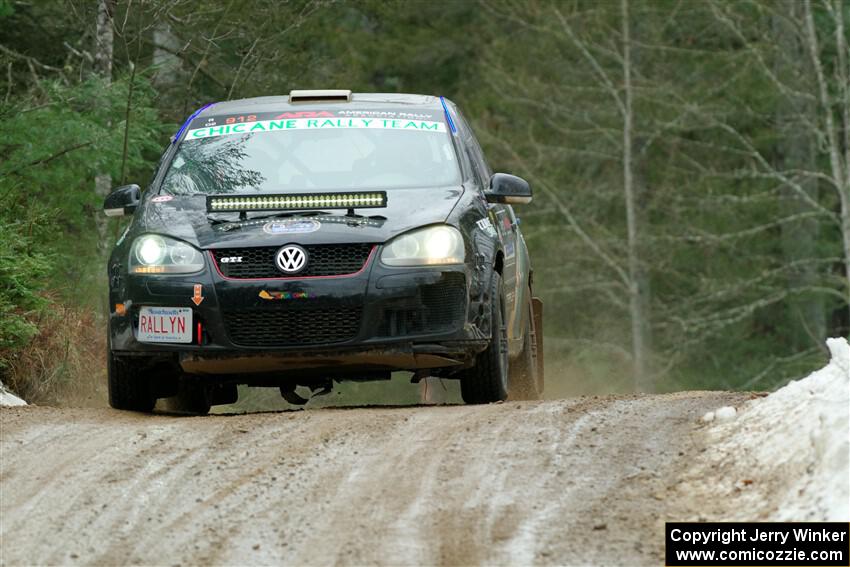 Scott James / Michelle Donovan VW GTI on SS7, Hunters-McCormick Lake I.