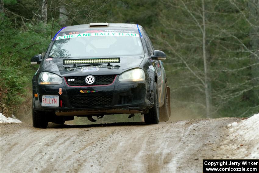 Scott James / Michelle Donovan VW GTI on SS7, Hunters-McCormick Lake I.