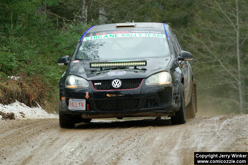 Scott James / Michelle Donovan VW GTI on SS7, Hunters-McCormick Lake I.