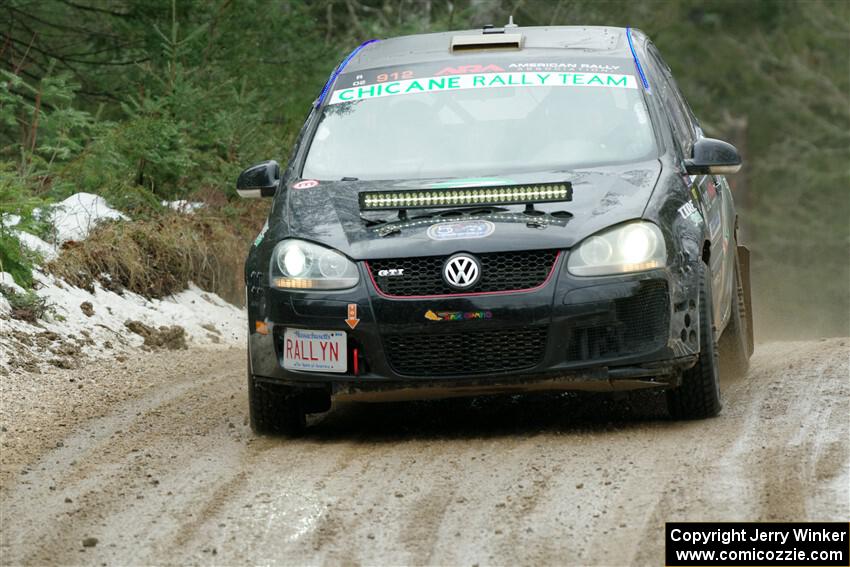 Scott James / Michelle Donovan VW GTI on SS7, Hunters-McCormick Lake I.