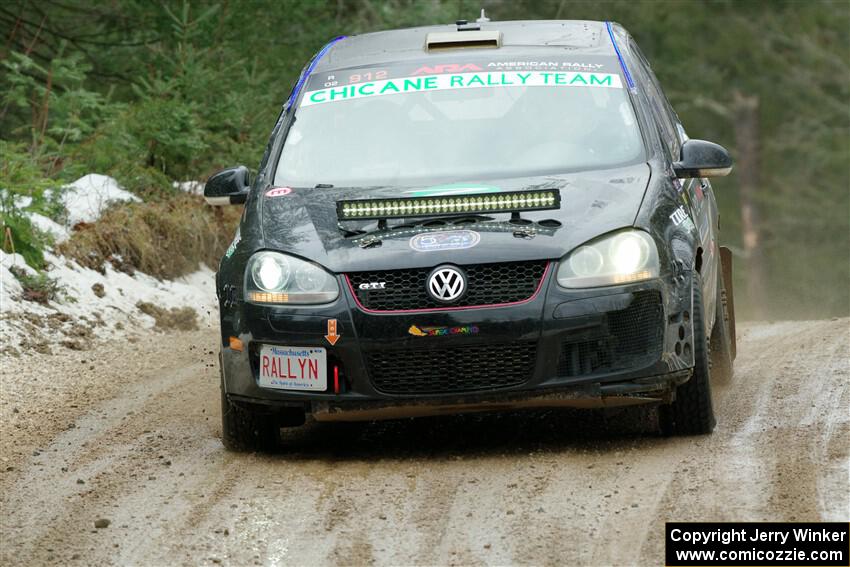 Scott James / Michelle Donovan VW GTI on SS7, Hunters-McCormick Lake I.