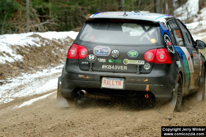 Scott James / Michelle Donovan VW GTI on SS7, Hunters-McCormick Lake I.