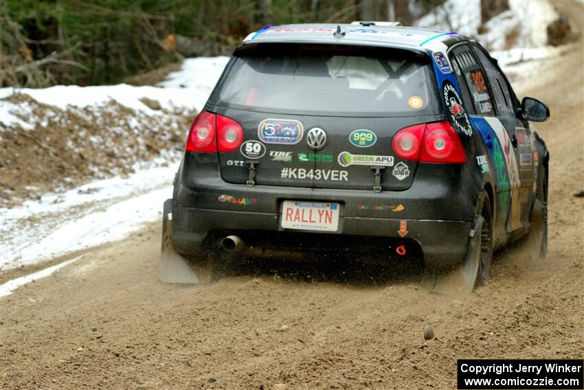 Scott James / Michelle Donovan VW GTI on SS7, Hunters-McCormick Lake I.