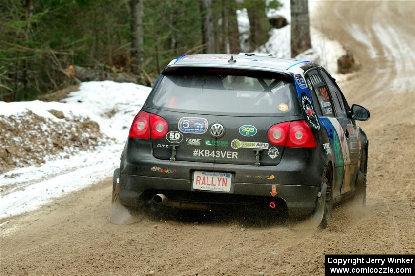 Scott James / Michelle Donovan VW GTI on SS7, Hunters-McCormick Lake I.