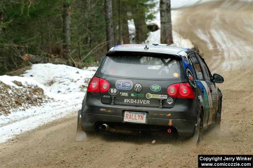 Scott James / Michelle Donovan VW GTI on SS7, Hunters-McCormick Lake I.