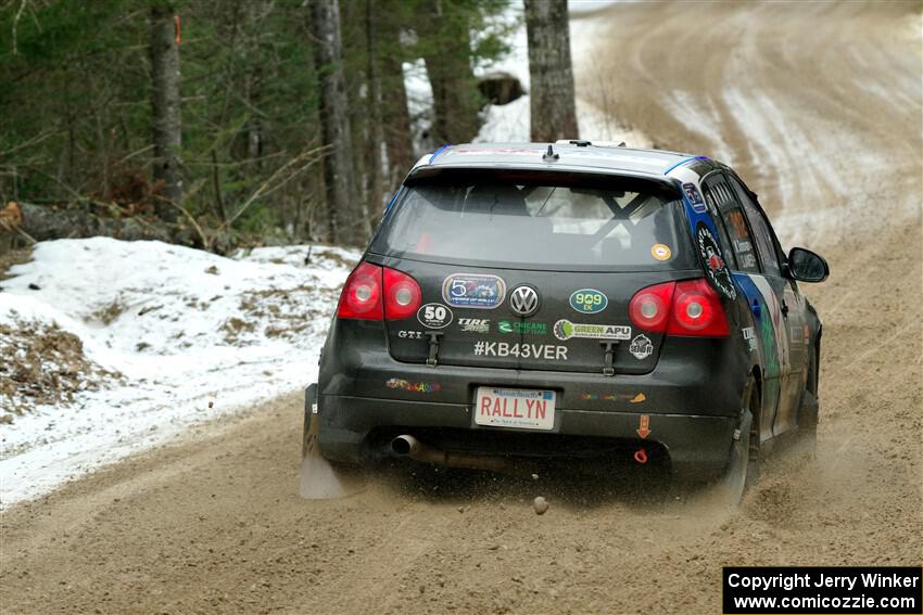 Scott James / Michelle Donovan VW GTI on SS7, Hunters-McCormick Lake I.