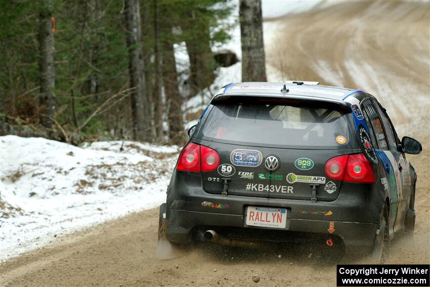 Scott James / Michelle Donovan VW GTI on SS7, Hunters-McCormick Lake I.