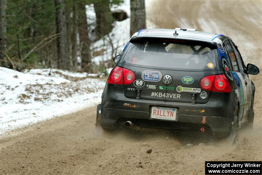 Scott James / Michelle Donovan VW GTI on SS7, Hunters-McCormick Lake I.