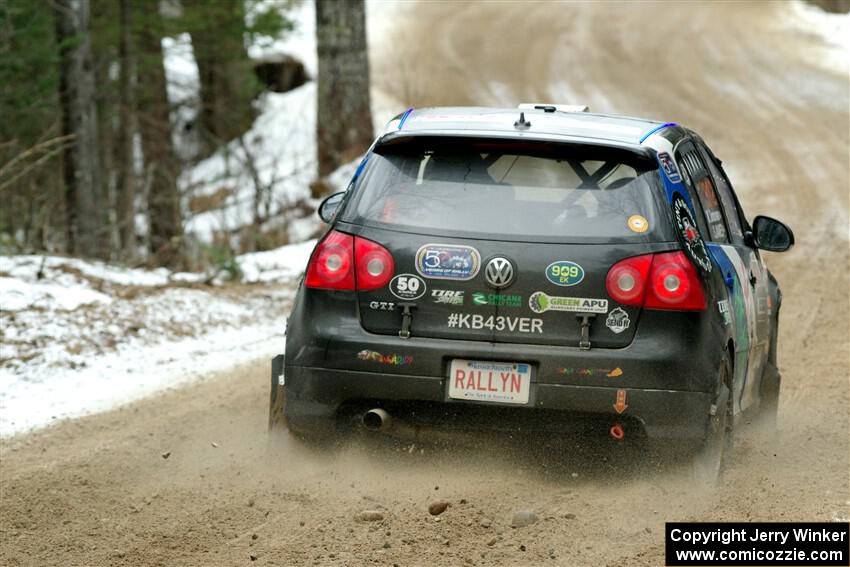 Scott James / Michelle Donovan VW GTI on SS7, Hunters-McCormick Lake I.