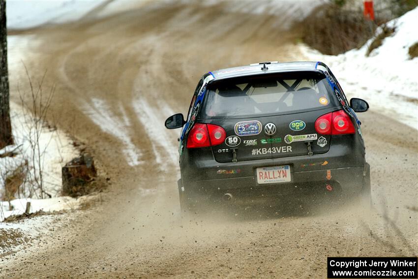 Scott James / Michelle Donovan VW GTI on SS7, Hunters-McCormick Lake I.