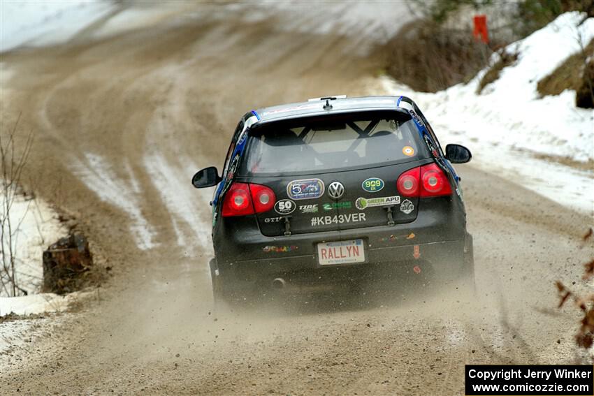 Scott James / Michelle Donovan VW GTI on SS7, Hunters-McCormick Lake I.