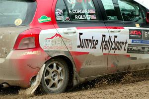 Phill Giliver / Liz Cordara Toyota Yaris on SS7, Hunters-McCormick Lake I.