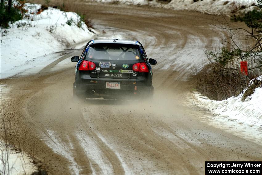 Scott James / Michelle Donovan VW GTI on SS7, Hunters-McCormick Lake I.