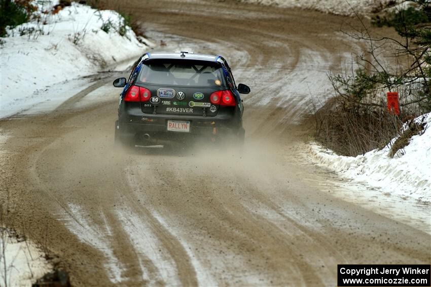 Scott James / Michelle Donovan VW GTI on SS7, Hunters-McCormick Lake I.