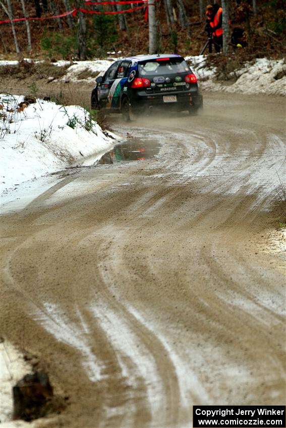 Scott James / Michelle Donovan VW GTI on SS7, Hunters-McCormick Lake I.