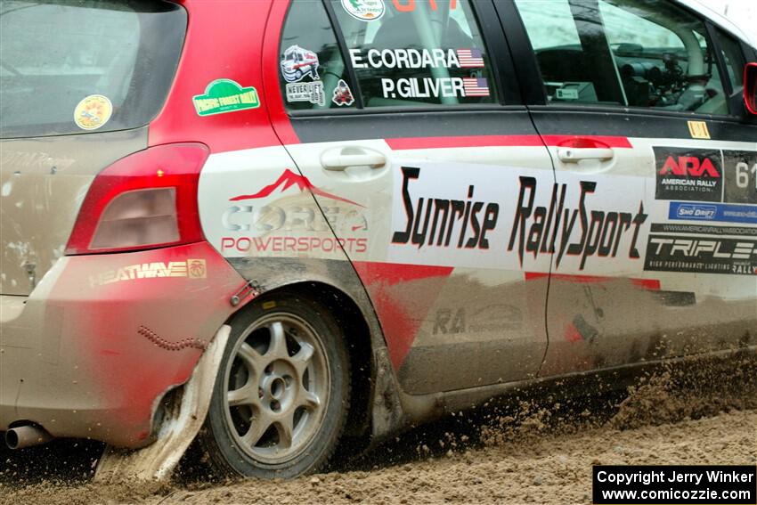 Phill Giliver / Liz Cordara Toyota Yaris on SS7, Hunters-McCormick Lake I.