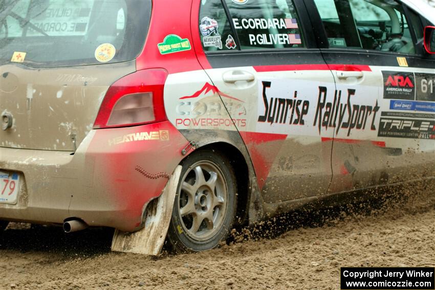 Phill Giliver / Liz Cordara Toyota Yaris on SS7, Hunters-McCormick Lake I.