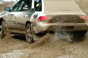 Haowen Chu / Roderik Jones Subaru Impreza Wagon on SS7, Hunters-McCormick Lake I.