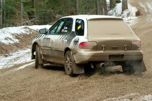 Haowen Chu / Roderik Jones Subaru Impreza Wagon on SS7, Hunters-McCormick Lake I.