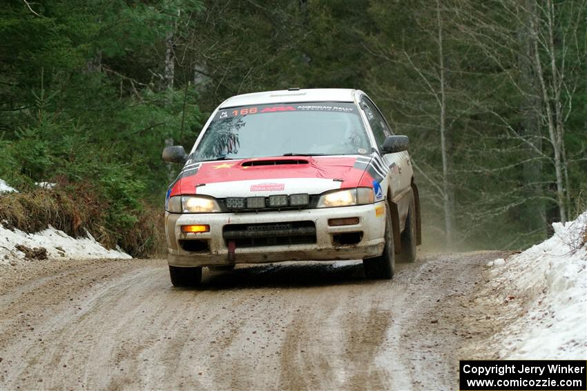 Haowen Chu / Roderik Jones Subaru Impreza Wagon on SS7, Hunters-McCormick Lake I.